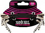 Ernie Ball Flat Ribbon Patch Cable 3-Pack, 3 in $17.95