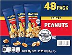 48 Pack PLANTERS Salted Peanuts, 1 oz. Bags $8.53