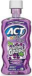 4 x ACT Kids Anticavity Fluoride Rinse Groovy Grape 16.9 fl. oz $12 and more