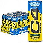 12-Pk 12-oz C4 Sugar Free Energy Drinks Frozen Bombsicle $14.49