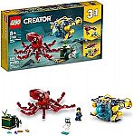 522-Piece LEGO Creator 3 in 1 Sunken Treasure Mission Submarine Toy (31130) $20.99