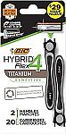 BIC Flex 4 Hybrid Men's 4-Blade Disposable Razor, 2 Handles and 20 Cartridges $11 and more