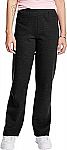 Hanes Women's ComfortSoft EcoSmart Open Leg Fleece Sweatpants $5.96