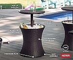 Keter Pacific Cool Bar and Hot Tub Side Table $40