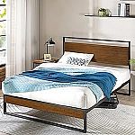 ZINUS Suzanne Full Size Bamboo & Metal Bed Frame $70