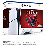 Sony 1TB PlayStation 5 PS5 Slim Marvel’s Spider-Man 2 Bundle (Disc Edition) $500