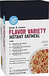 10-Count 1.23-Oz Happy Belly Instant Oatmeal (Fruit & Cream Variety Pack) $1.65