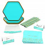 60-Piece Hallmark Color Pop Tableware Premium Party Kit $4.83 and more