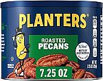 PLANTERS Roasted Pecan Nuts 7.25 Oz Canister $4.37