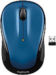Logitech Wireless Mouse (Blue) $10