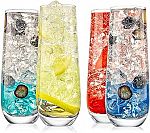 4-Count 9.4-Oz NutriChef Stemless Flute Glasses $4.89