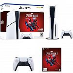 PlayStation 5 Slim Console Marvel’s Spider-Man 2 Bundle + Extra PS5 Controller $539.99