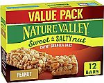 12 Count Nature Valley Granola Bars, Sweet and Salty Nut $3.60