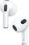 Apple AirPods (3rd Generation) with Lightning Charging Case $134.99