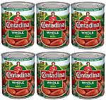 6-Count 28-Oz Contadina Whole Roma Tomatoes w/ Basil $6.92