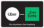 $100 Uber or Uber Eats Gift Card (Email Delivery) $90