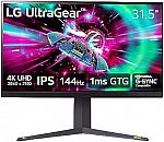 LG 32" Ultragear 4K UHD Gaming Monitor $549.99