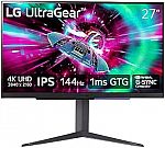 LG 27" Ultragear 4K Gaming Monitor $449.99
