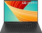 LG gram 16" WQXGA  Lightweight Laptop (i7-1360P, 16GB, 512GB SSD) $899.99