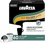 60 Count Lavazza Gran Selezione Single-Serve Coffee K-Cup Pods $18.50