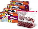 160-Ct Hefty Slider Storage Calendar Bags, Quart Size $8