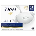 14-Ct 3.75-Oz Dove Beauty Moisturizing Soap Bars (Original) $10.71