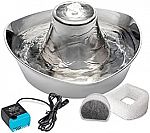 60oz PetSafe Seaside Stainless Steel Cat & Dog Fountain $25.77