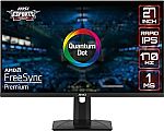 MSI 27" WQHD (2560x1440) IPS Nvidia G-Sync Gaming Monitor $170