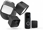 Blink Wired Floodlight Camera + Video Doorbell with Sync Module 2 $78