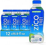 12-Pack 16.9-Oz ZICO 100% Coconut Water Drink $19.46