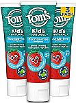 3-pack 5.1oz Tom's of Maine Fluoride Free Children's Toothpaste $8.16