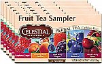 Celestial Seasonings Herbal Tea, Fruit Tea Sampler 18 Tea Bags (Pack of 6) $14