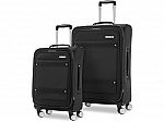 American Tourister Whim Softside Expandable Luggage with Spinners 2PC SET (Carry-on/Medium) $28