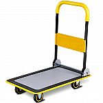 Costway 330lbs Folding Platform Cart Foldable $39