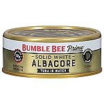 12-Pack 5-Oz BUMBLE BEE Prime Fillet Solid White Albacore Tuna in Water $18.30