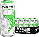 12-Pack 16-Oz Rockstar Energy Drink Pure Zero Limon Pepino $12