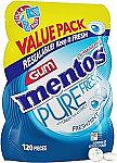 120 Count Mentos Pure Fresh Sugar-Free Chewing Gum $3.79