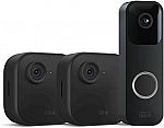 Blink Video Doorbell + 2 Outdoor 4 smart security cameras (4th Gen) with Sync Module 2 $99.99 (Prime exclusive)