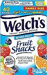 40 Count Welch's Fruit Snacks 0,8 oz Bags $6.30