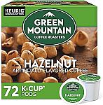 72 Count Green Mountain Coffee Roasters Hazelnut Keurig Single-Serve K-Cup pods $21.37