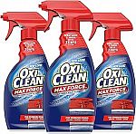 3-Pack Oxi Clean Max Force Laundry Stain Remover Spray, 12 Fl. Oz $9