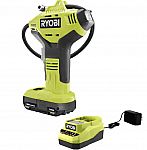 RYOBI ONE+ 18V Cordless Portable Inflator Kit with 1.5 Ah Battery $45 and more