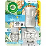 Air Wick Plug in Scented Oil Starter Kit (Warmer + 2 Refills) + $6 Walmart Cash $6