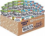 60 Count Welch's Fruit Snacks Variety Pack 0.8 oz Serve Bags $10.39