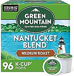 96 Count Green Mountain Coffee Roasters Nantucket Blend, Single-Serve Keurig K-Cup Pods $28.49