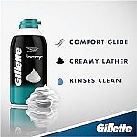 12-Count 11-Oz Gillette Foamy Shaving Cream (Sensitive Skin) $15