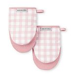 2-Pack KitchenAid Gingham Mini Oven Mitt Set $5.73