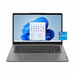 Lenovo IdeaPad 3i 14" Laptop (i5-1155G7, 8GB, 512GB SSD, 82H701QNUS) $299