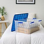 IRIS USA 62 Qt. (15 gal.) Clear Plastic Storage Box $6
