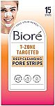 15 Count Biore T-Zone Blackhead Remover Deep Cleansing Pore Strips $6.40